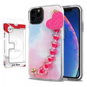 Heart Chain Bracelet Case-Cotton Candy-For iPhone 11 Pro Max