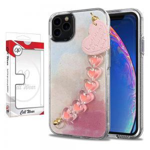 Heart Chain Bracelet Case-Pink Cloud-For iPhone 11 Pro Max