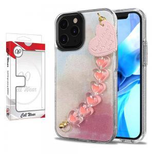 Heart Chain Bracelet Case-Pink Cloud-For iPhone 12 Pro Max