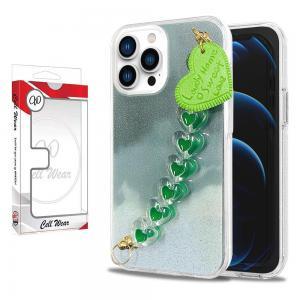 Heart Chain Bracelet Case-Green Fusion-For iPhone 13 Pro Max