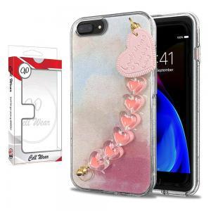Heart Chain Bracelet Case-Pink Cloud-For iPhone 6/7/8 Plus