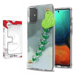 Heart Chain Bracelet Case-Green Fusion-For Samsung A71 5G