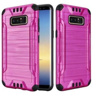 Slim Armor Brushed Hybrid Case Hot Pink/Black for Samsung Galaxy Note 8