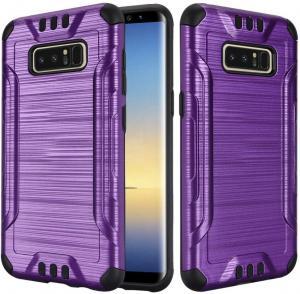 Slim Armor Brushed Hybrid Case Purple/Black for Samsung Galaxy Note 8
