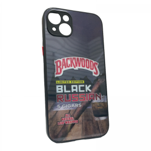 For iPhone 13/14 Designer Case-Backwoods Black Russian