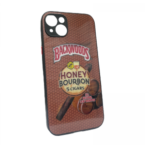 For iPhone 14 PLUS Designer Case-Backwoods Honey Bourbon