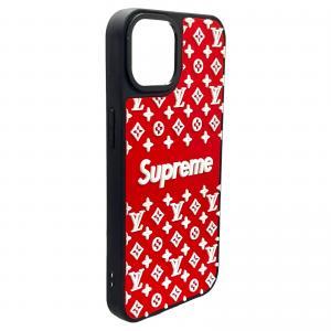 3D Designer Case for iPhone 12/12pro SUPREME LV RED