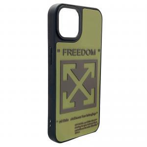3D Designer Case for iPhone 13/14 OFF WHITE FREEDOM