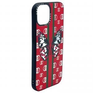 For iPhone 12/12 Pro Mirror Fashion Designer Case-Guccie Butterfly