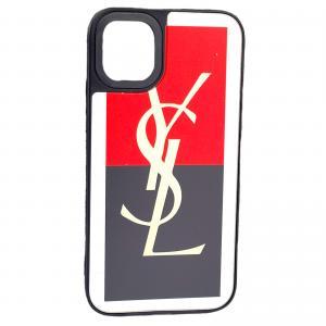 For iPhone 14 Pro Mirror Finsh Designer Case-YSL