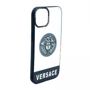 For iPhone 14 ProMax Mirror Fashion Designer Case-Versace