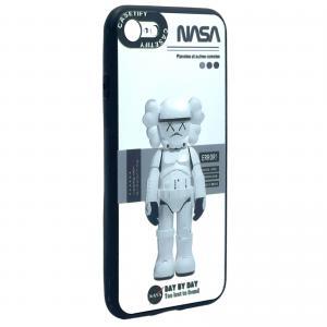For iPhone 7/8 Mirror Fashion Designer Case-NASA KAWS