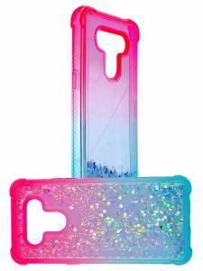 Quick Sand Glitter Case LG K51 Teal/Pink