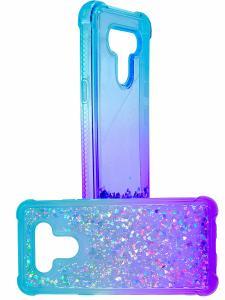 Quick Sand Glitter Case LG K51 Teal/Purple