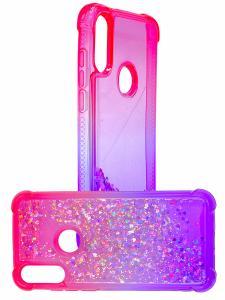 Quick Sand Glitter Case Moto E7 Pink/Purple