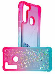 Quick Sand Glitter Case Moto G FAST Pink/Teal