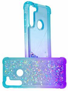 Quick Sand Glitter Case Moto G FAST Teal/Purple
