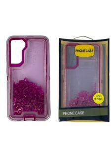 Quicksand Defender Case for Samsung S21 Plus Hot Pink