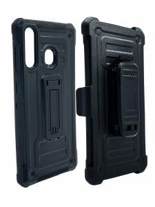Shockproof Holster Case with Kickstand for Samsung A20
