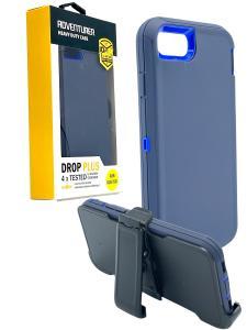 Shockproof Defender Case with Holster for IPhone 6/7/8 -Blue