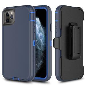 Shockproof Defender Case with Holster for IPhone 11 Pro Max Blue