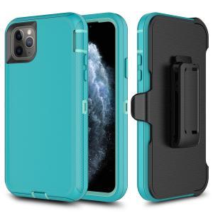Shockproof Defender Case with Holster for IPhone 11 Pro Max Teal