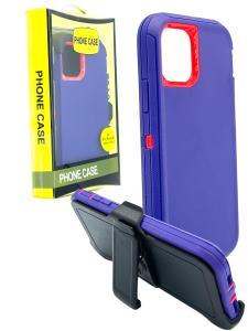 Shockproof Defender Case with Holster for IPhone 11 Pro Purple