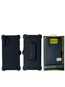 Shockproof Defender Case with Holster for Samsung Note 10 -Black
