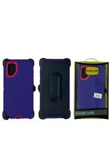 Shockproof Defender Case with Holster for Samsung Note 10 Plus -Purple