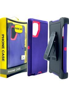 Shockproof Defender Case with Holster for Samsung Note 10 -Purple