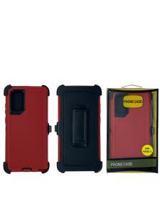 Shockproof Defender Case with Holster for Samsung Note 20 -Red