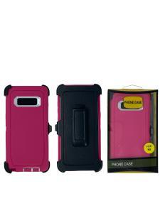 Shockproof Defender Case with Holster for Samsung Note 8 -Pink