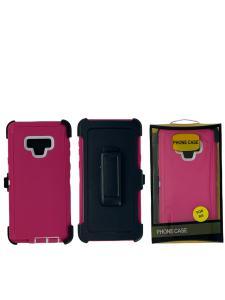 Shockproof Defender Case with Holster for  Samsung Galaxy Note 9 -Pink