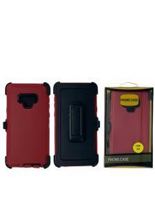 Shockproof Defender Case with Holster for  Samsung Galaxy Note 9 -Red