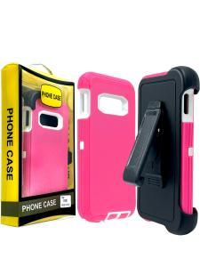 Shockproof Defender Case with Holster for Samsung S10 E -Pink