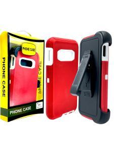Shockproof Defender Case with Holster for Samsung S10 E -Red