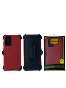 Shockproof Defender Case with Holster for Samsung Samsung S20 Plus -Red
