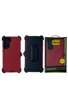 Shockproof Defender Case with Holster for Samsung Samsung S21 Plus -Red