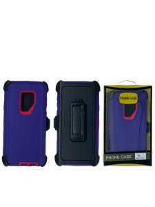 Shockproof Defender Case with Holster for Samsung S9 Plus -Purple