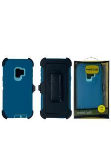 Shockproof Defender Case with Holster for  Samsung Galaxy S9 -Teal