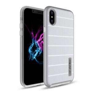 Shockproof Hybrid Case for IPhone Xs Max -Silver