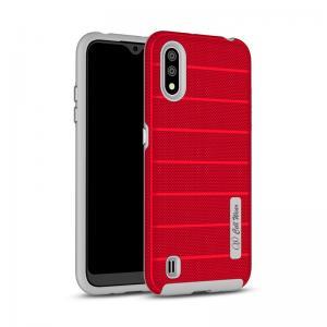 Shockproof Hybrid Case for Samsung A01 -Red