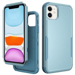 3 Piece Shock Proof Commander Series Case for IPhone 11 -Light Blue