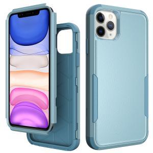 3 Piece Shock Proof Commander Series Case for IPhone 11 PRO MAX -Light Blue