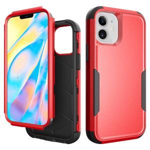 3 Piece Shock Proof Commander Series Case for IPhone 12 MINI 5.4 -Red