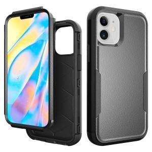 3 Piece Shock Proof Commander Series Case for IPhone 12 PRO MAX 6.7 -Black