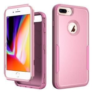 3 Piece Shock Proof Commander Series Case for IPhone 6+/7+/8+ -Pink