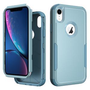 3 Piece Shock Proof Commander Series Case for IPhone XR -Light Blue