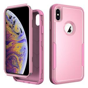 3 Piece Shock Proof Commander Series Case for IPhone XS MAX -Pink