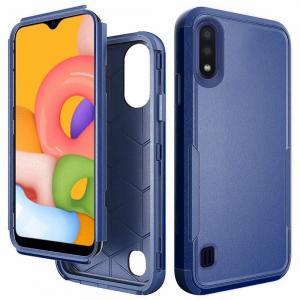 3 Piece Shock Proof Commander Series Case for Samsung A01 -Blue